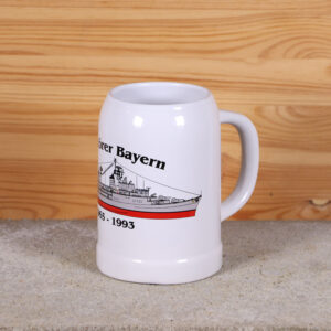 Klassischer Bierkrug Zerstörer Bayern mit Silhouette