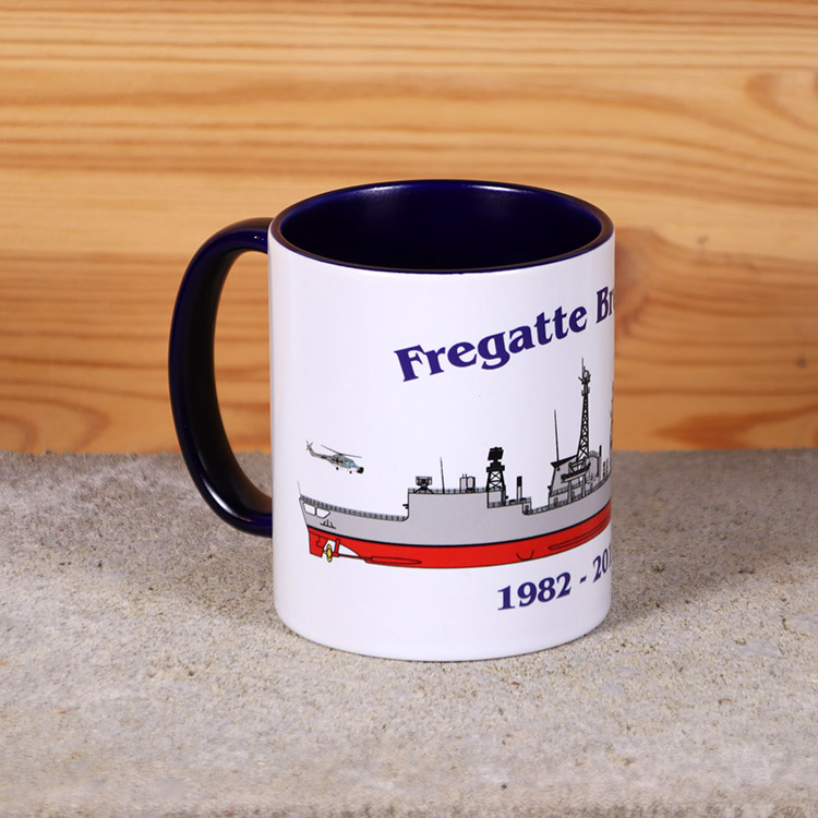 Marine-Tasse Fregatte Bremen mit Silhouette – Bild 3
