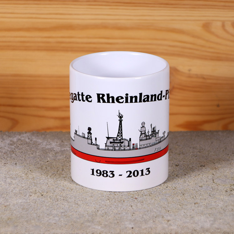 Tasse Fregatte Rheinland-Pfalz - Silhouette – Bild 2