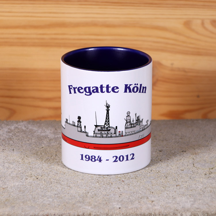 Marine-Tasse Fregatte Köln mit Silhouette – Bild 2