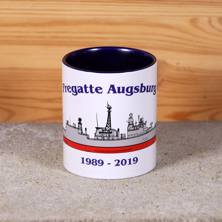 Marine-Tasse Fregatte Augsburg mit Silhouette – Bild 2