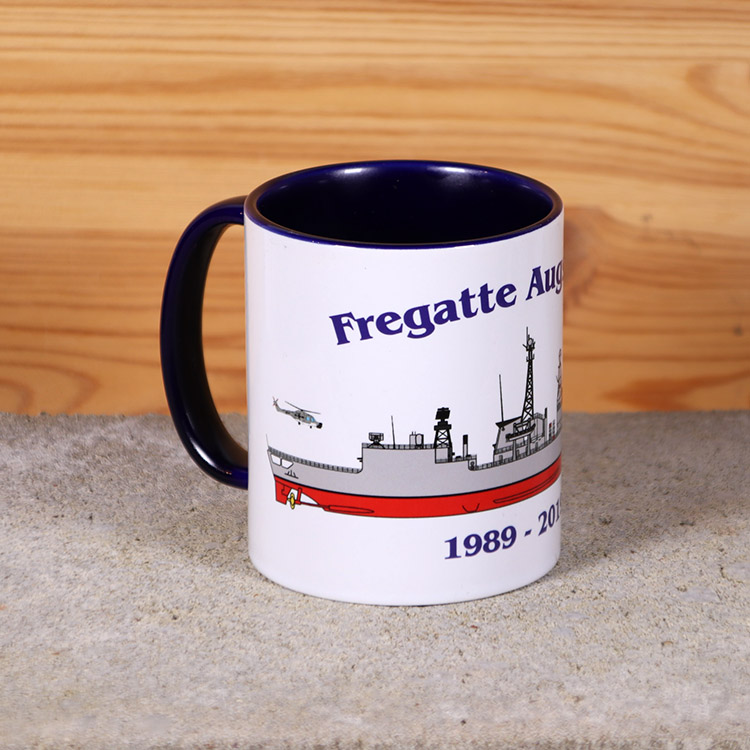 Marine-Tasse Fregatte Augsburg mit Silhouette – Bild 3
