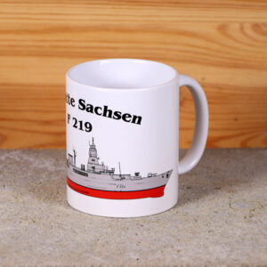 Tasse Fregatte Sachsen - Silhouette
