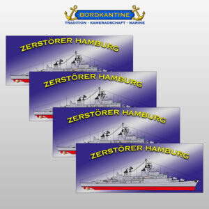 4er-Set Whiteboardmagnete Zerstörer Hamburg