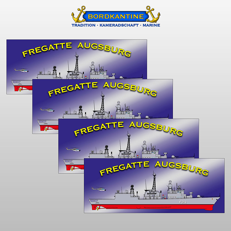 4er-Set Whiteboardmagnete Fregatte Augsburg