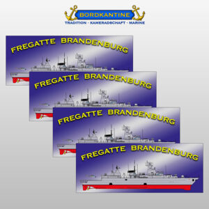 4er-Set Whiteboardmagnete Fregatte Brandenburg