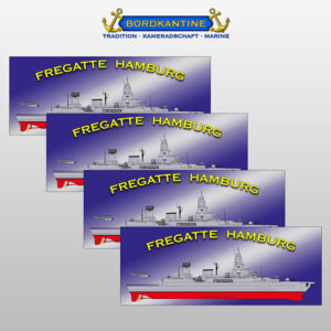 4er-Set Whiteboardmagnete Fregatte Hamburg