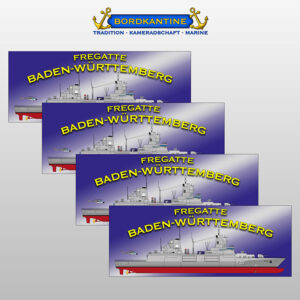 4er-Set Whiteboardmagnete Fregatte Baden-Württemberg