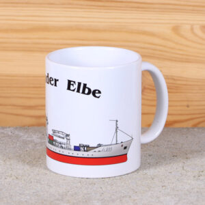 Weiße Tasse Tender Elbe
