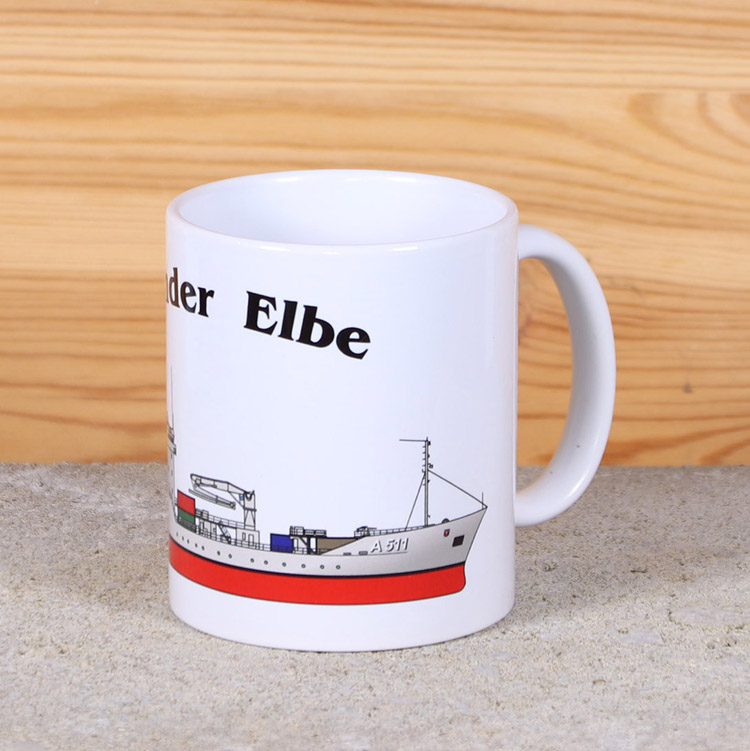 Weiße Tasse Tender Elbe