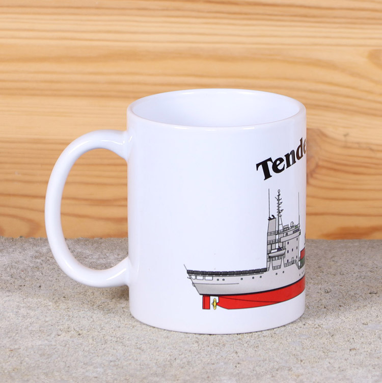 Weiße Tasse Tender Elbe – Bild 3