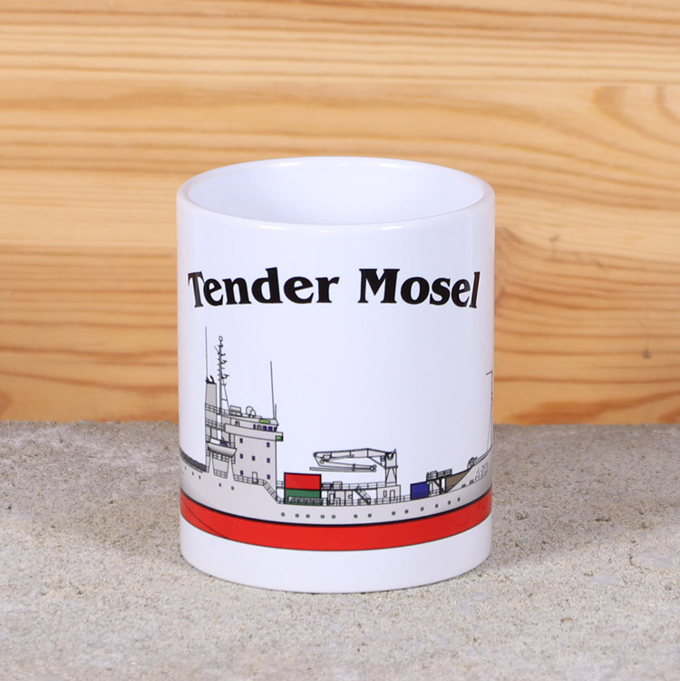 Weiße Tasse Tender Mosel – Bild 2