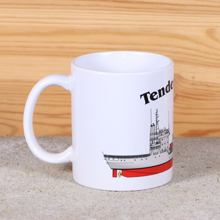 Weiße Tasse Tender Mosel – Bild 3