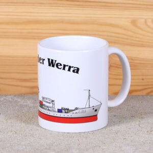 Weiße Tasse Tender Werra