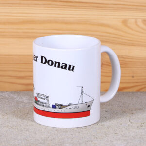 Weiße Tasse Tender Donau