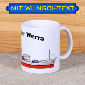 Tasse Tender Werra mit Silhouette und Wunschtext
