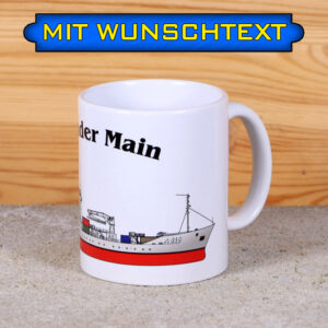 Tasse Tender Main mit Silhouette und Wunschtext