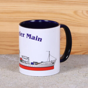 Blaue Marine-Tasse Tender Main