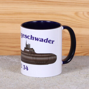 Blaue Marine-Tasse U 34