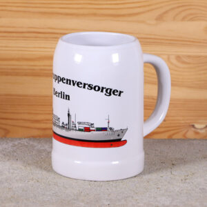 Klassischer Bierkrug EGV Berlin mit Silhouette