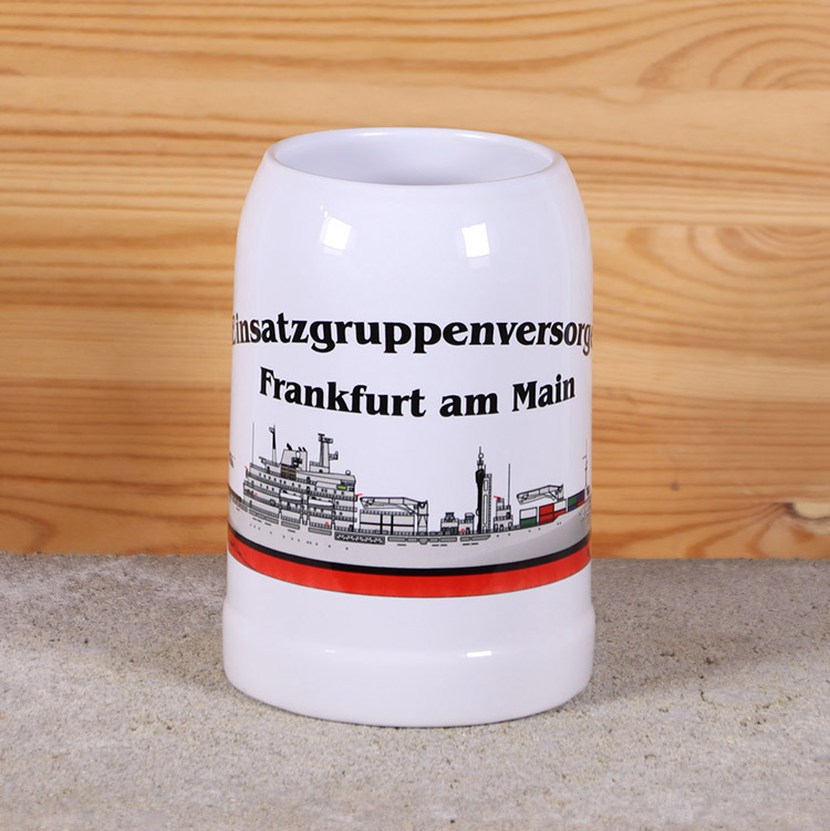 Klassischer Bierkrug EGV Frankfurt am Main mit Silhouette – Bild 2