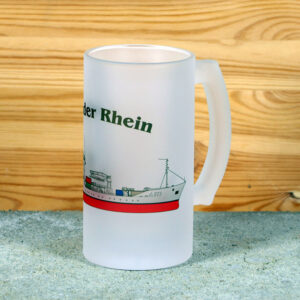 Satinierter Bierkrug Tender Rhein
