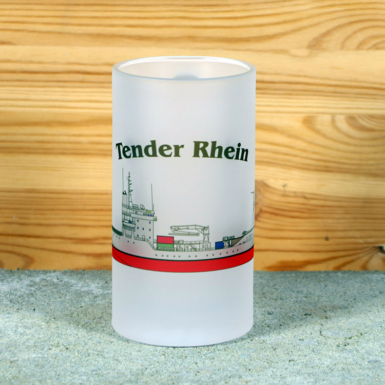 Satinierter Bierkrug Tender Rhein – Bild 2