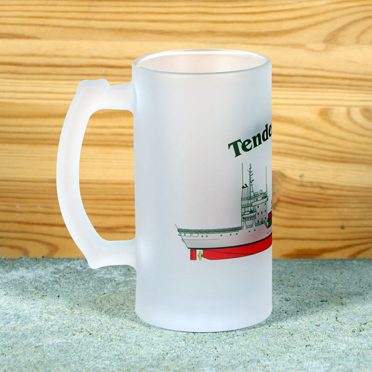 Satinierter Bierkrug Tender Rhein – Bild 3