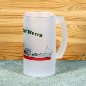Satinierter Bierkrug Tender Werra