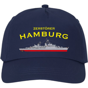 Bordmütze bedruckt Zerstörer Hamburg
