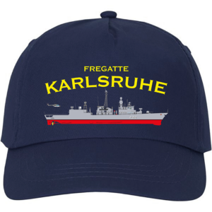 Bordmütze bedruckt Fregatte Karlsruhe