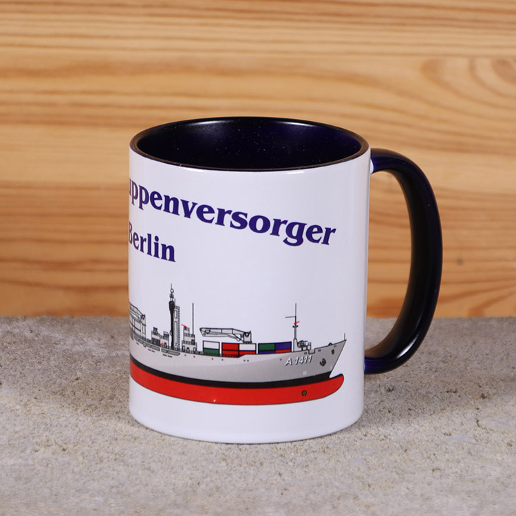 Marine-Tasse EGV Berlin mit Silhouette
