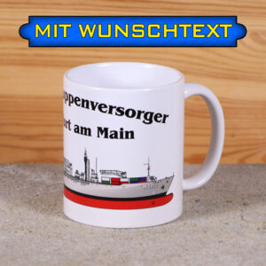 Tasse EGV Frankfurt am Main mit Silhouette und Wunschtext