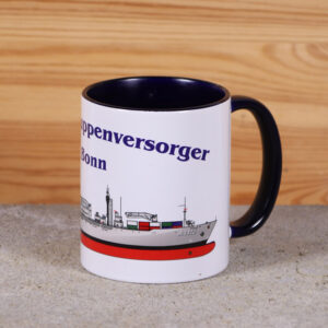 Marine-Tasse EGV Bonn mit Silhouette
