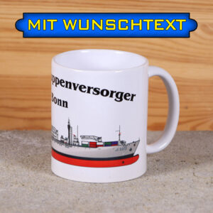 Tasse EGV Bonn mit Silhouette und Wunschtext