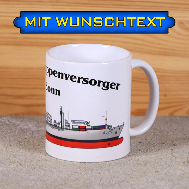 Tasse EGV Bonn mit Silhouette und Wunschtext