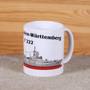 Tasse Fregatte Baden-Württemberg mit Silhouette