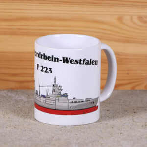 Tasse Fregatte Nordrhein-Westfalen mit Silhouette