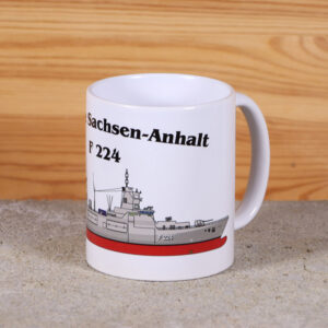 Tasse Fregatte Sachsen-Anhalt mit Silhouette