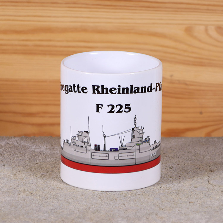 Tasse Fregatte Rheinland-Pfalz mit Silhouette – Bild 2