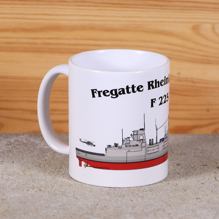 Tasse Fregatte Rheinland-Pfalz mit Silhouette – Bild 3