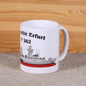 Tasse Korvette Erfurt mit Silhouette