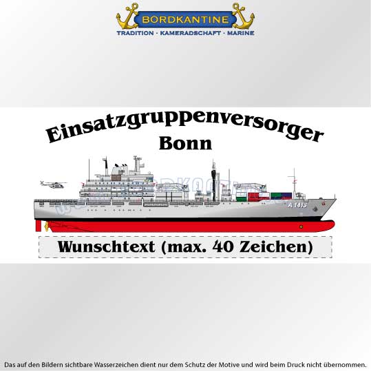 Tasse EGV Bonn mit Silhouette und Wunschtext – Bild 2