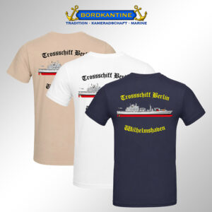 T-Shirt Trossschiff Berlin (A 1411) - Wappen & Silhouette