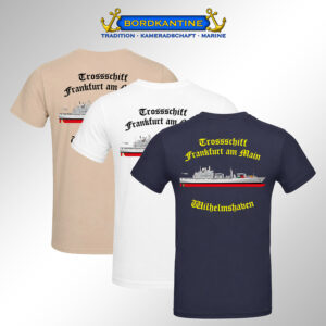 T-Shirt Trossschiff Frankfurt am Main (A 1412) - Wappen & Silhouette