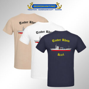 T-Shirt Tender Rhein (A 513) - Wappen & Silhouette