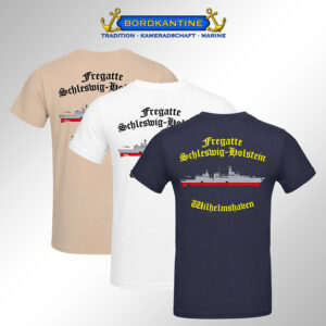 T-Shirt Fregatte Schleswig-Holstein (F 216) - Wappen & Silhouette