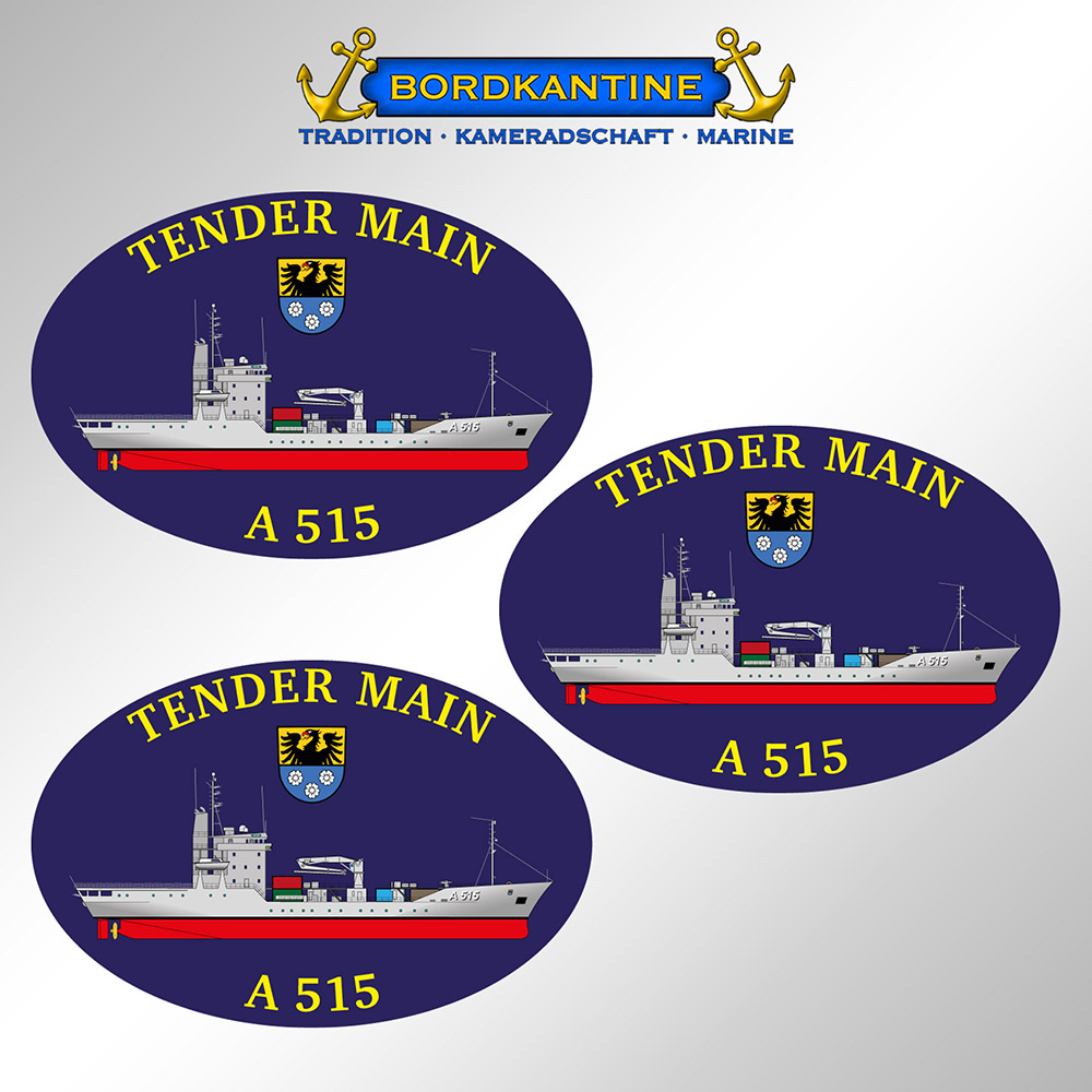 Aufkleberset Tender Main - Silhouette