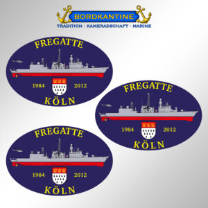 Aufkleberset Fregatte Köln - Silhouette